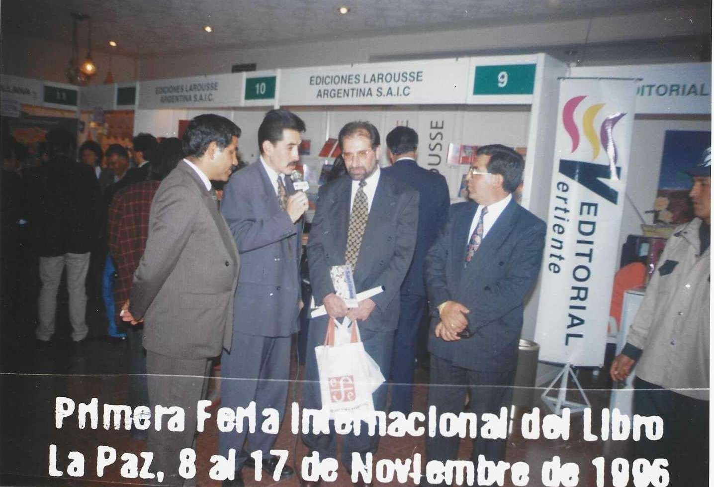 La Paz, noviembre de 1996: así nació la primera Feria Internacional del Libro realizada en Bolivia
