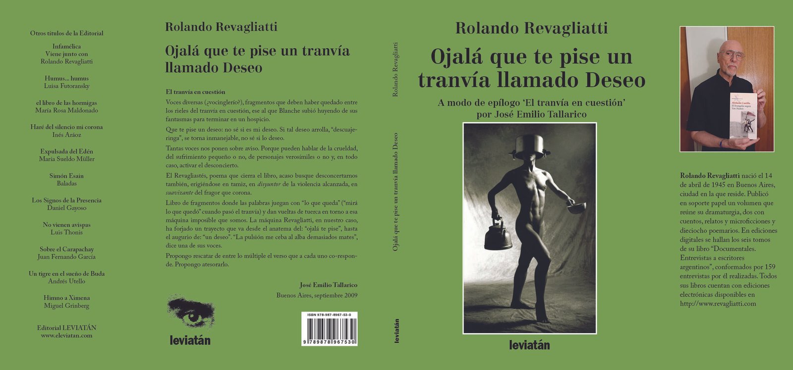 “Hay títulos que son, en sí mismos, un poema”: Reseña del libro “Ojalá que te pise un tranvía llamado Deseo” de Rolando Revagliatti.