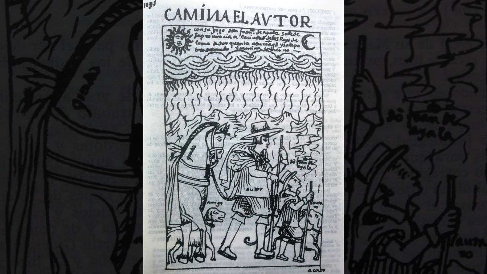 Camina el autor…