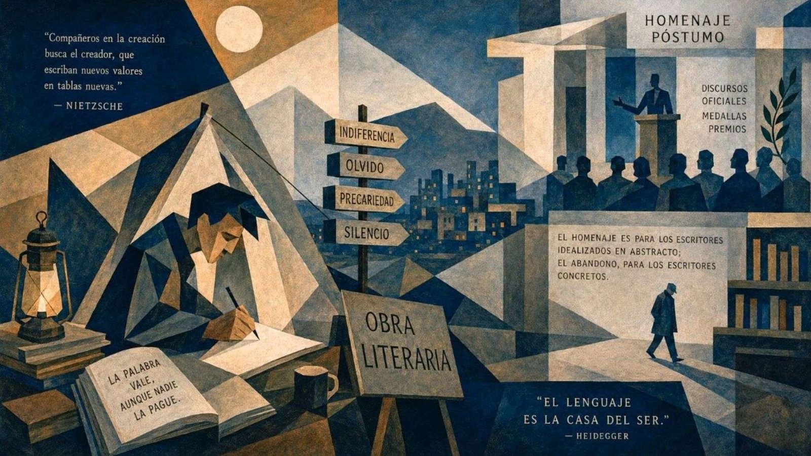 El escritor boliviano y la ceremonia vacía