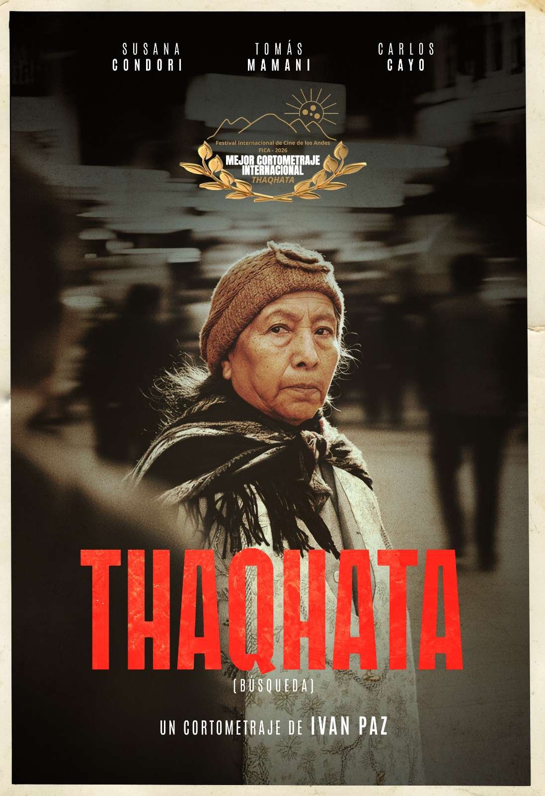 “Thaqhata”, producción alteña, conquista el premio al mejor cortometraje internacional en Perú
