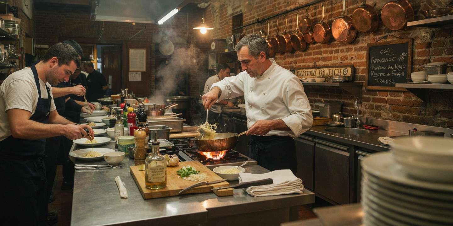 La cocina de la trattoria